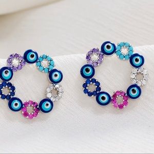 🧿 Lucky Eye Evil Eye Stud Earrings 🧿